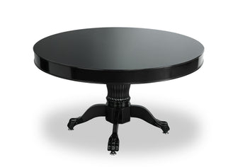 The Mystic 2-in-1 8-Player Round Poker/Dining Table - Black MRCpoker
