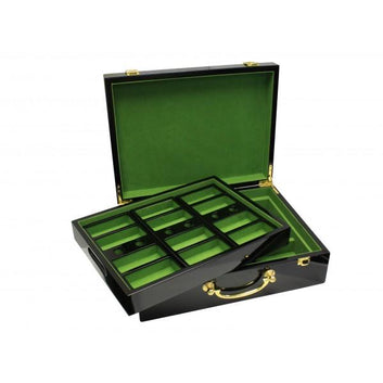 WOOD CASINO POKER CHIPS SET CASE HIGH GLOSS (500 CAPACITY) MRCpoker
