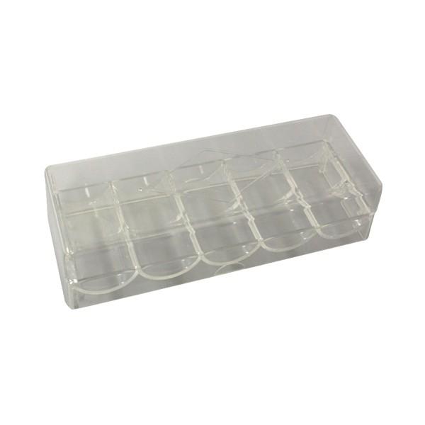 ACRYLIC POKER CHIPS RACKS WITH COVER (100 CAPACITY) MRCpoker