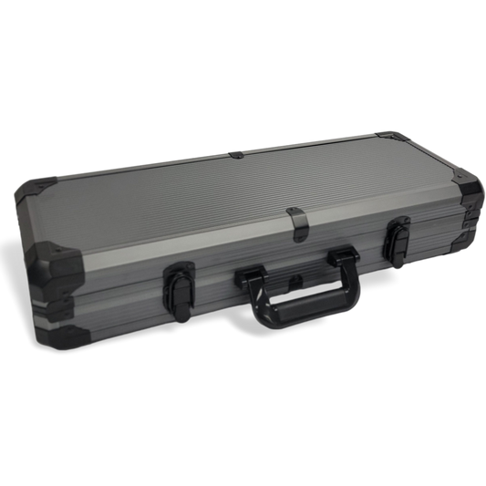 Black Aluminum Deluxe Poker Chip Case - 500 Chip Capacity MRCpoker