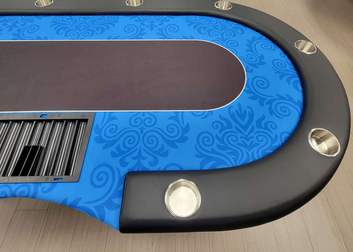 The Junior Prestige Folding Legs Poker Table - Blue MRCpoker