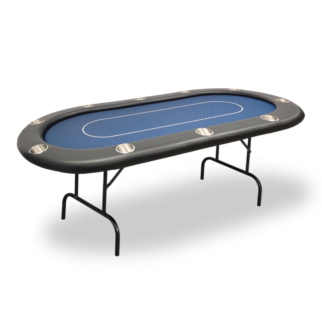 10 Players 84'' Poker Tables Midnight Blue | Premium Design - Shop Now