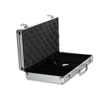 Silver Aluminum Poker Chip Case - 300 Chip Capacity MRCpoker