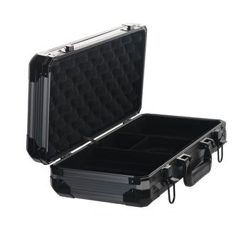 Black Aluminum Poker Chip Case - 300 Chip Capacity MRCpoker
