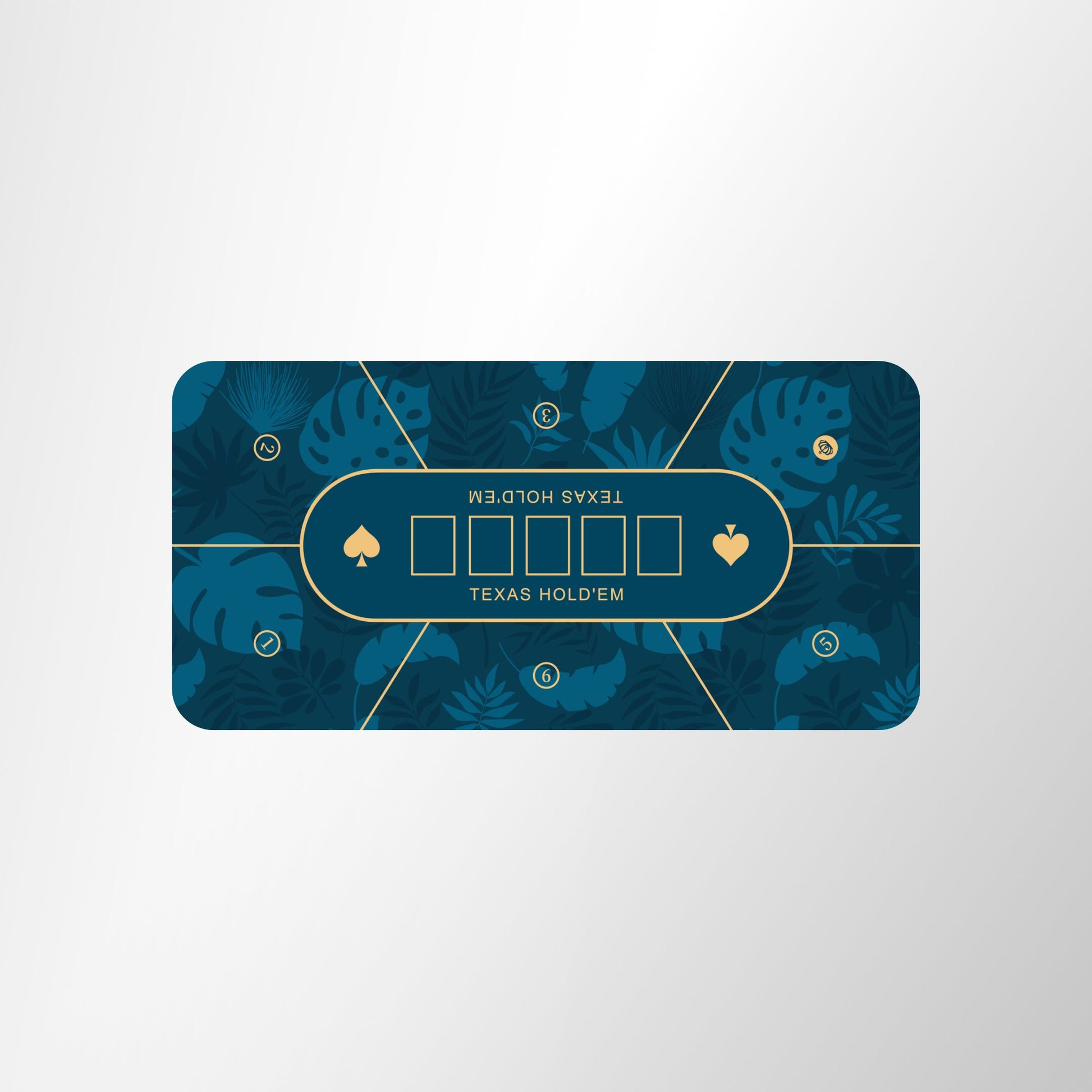 47"x23.5" Texas Hold'em Poker Mat Portable Poker Table Top - Blue MRC Poker Store