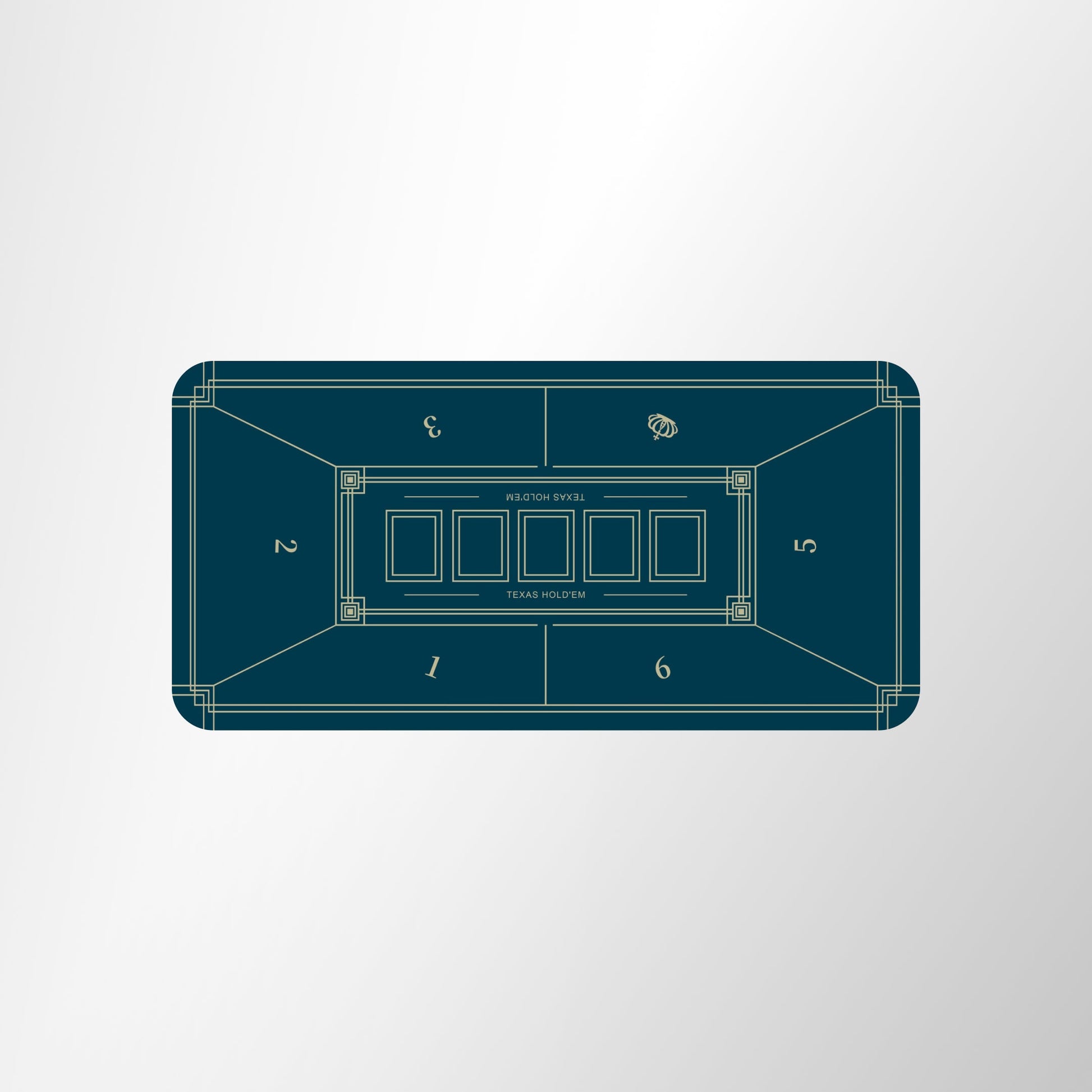 47"x23.5" Texas Hold'em Poker Mat Portable Poker Table Top - Navy MRC Poker Store