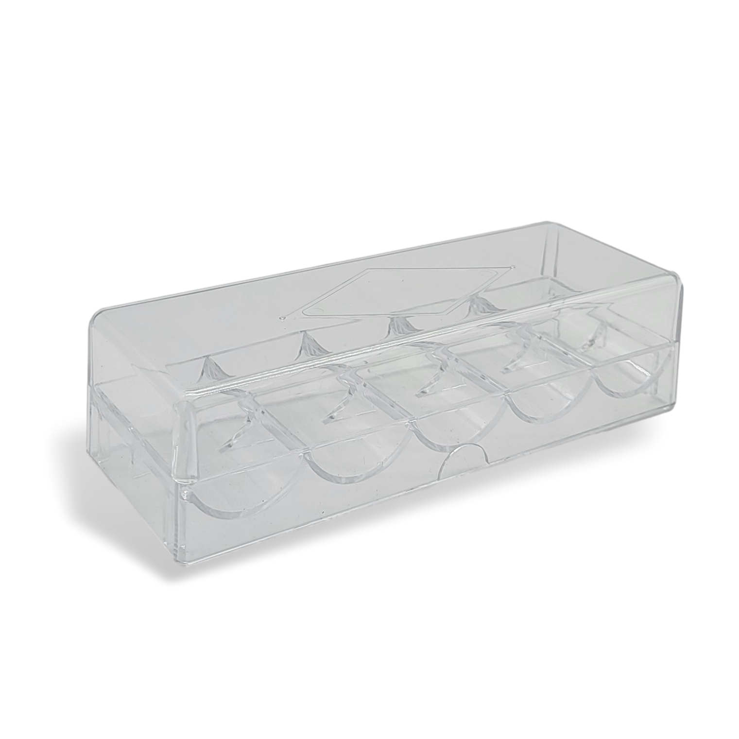 ACRYLIC POKER CHIPS RACKS WITH COVER (100 CAPACITY) MRCpoker