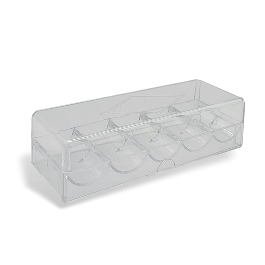 ACRYLIC POKER CHIPS RACKS WITH COVER (100 CAPACITY) MRCpoker