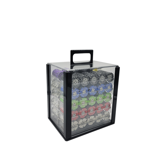 1000 PCS 14g Prestige Pro Printing Poker Chips Set with Acrylic Case