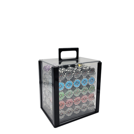 1000 PCS 14g Laser Graphic Ultimate Poker Chips Set with Acrylic Case