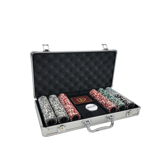 300 PCS 14g Eclipse Poker Chips Set with Silver Aluminum Case