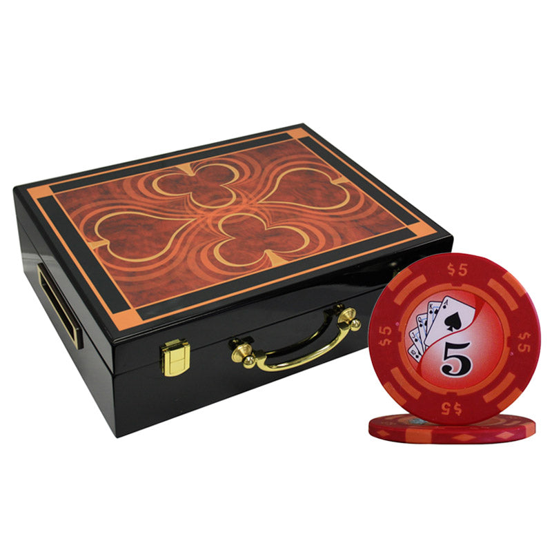 500 PCS 14g Yin Yang Design Poker Chips Set with High Gloss Case MRCpoker