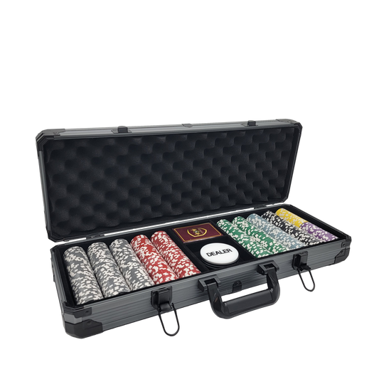 500 PCS 14g Eclipse Poker Chips Set with Black Aluminum Case