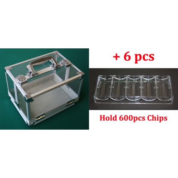CHIP CARRIER WITH 6PCS CHIPS TRAY (600 CAPACITY) MRCpoker