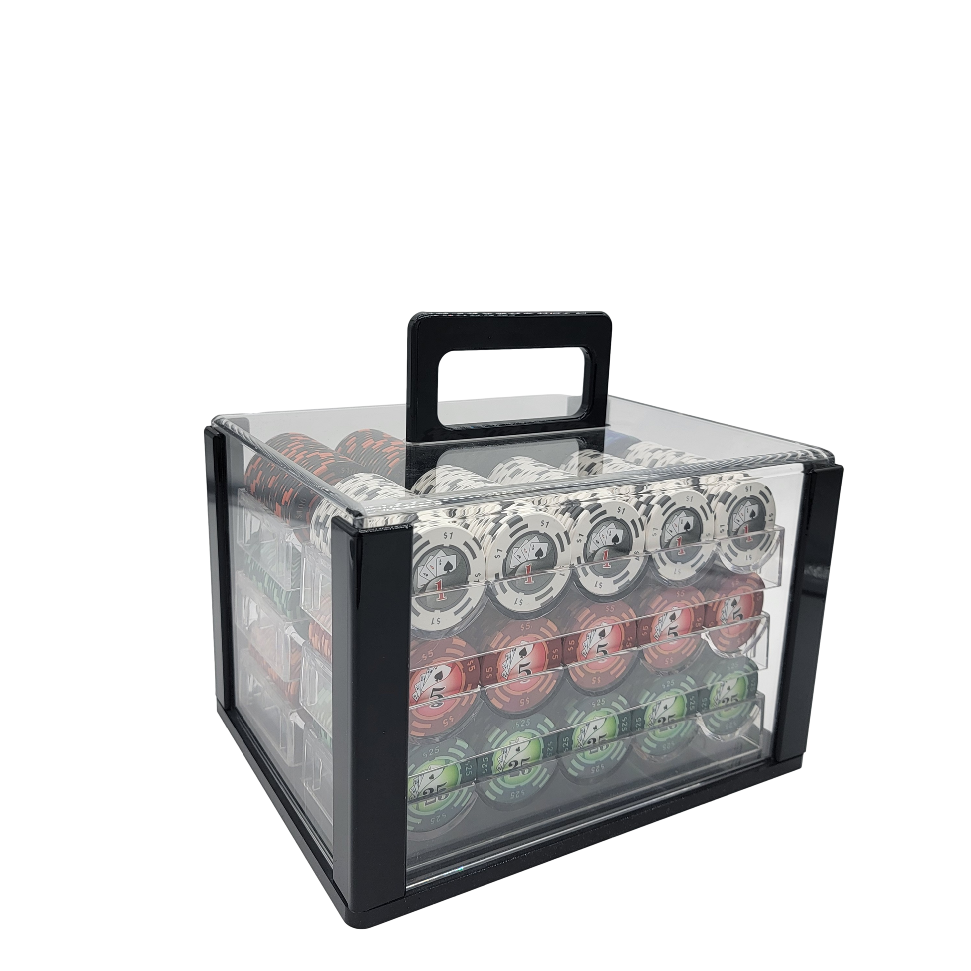 600 PCS 14g Yin Yang Design Poker Chips Set with High End Acrylic Case MRCpoker