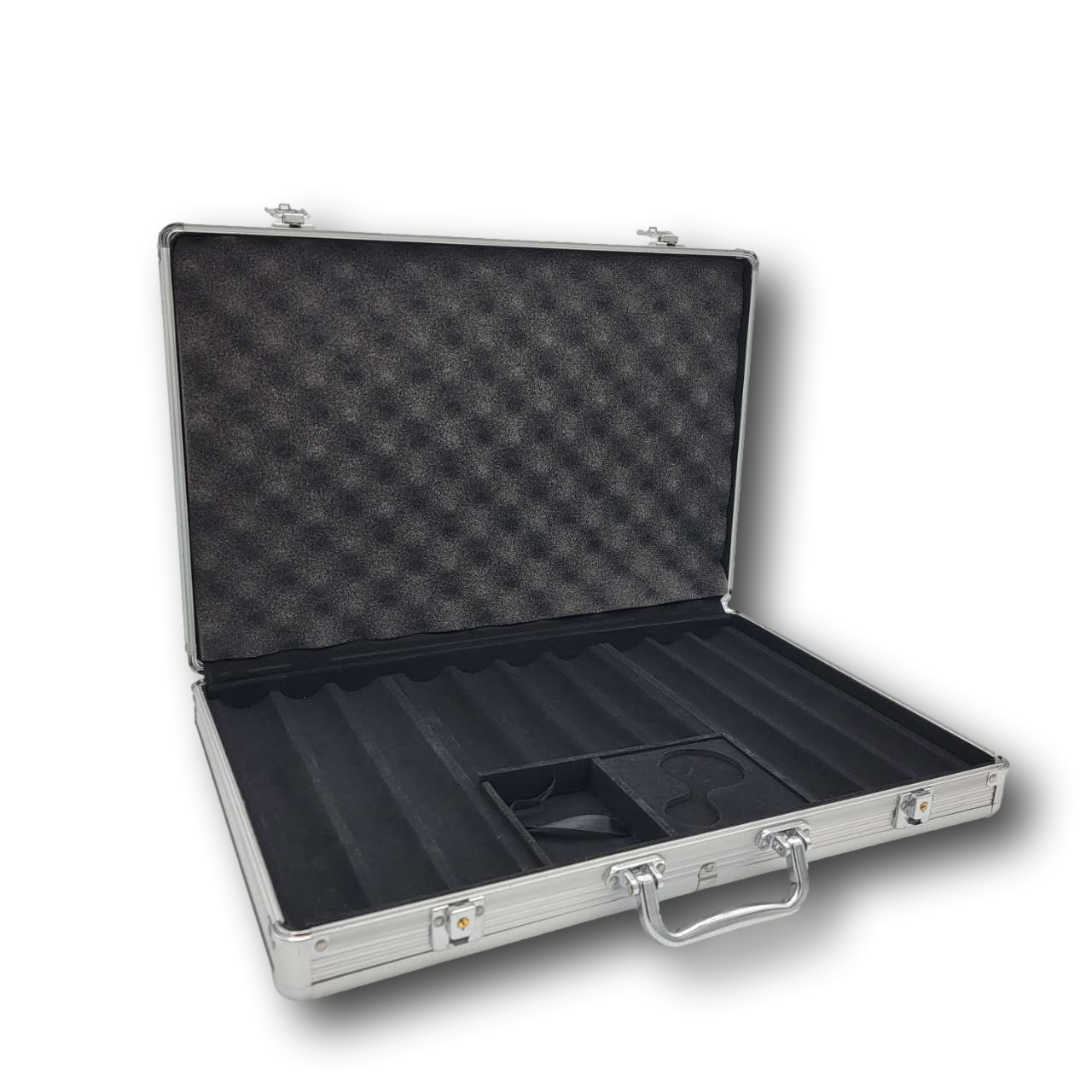 Silver Aluminum Poker Chip Case - 650 Chip Capacity MRCpoker