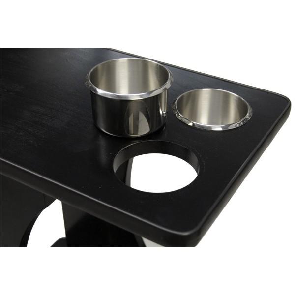 CLASSIC POKER TABLE DRINK CARTS - BLACK MRCpoker