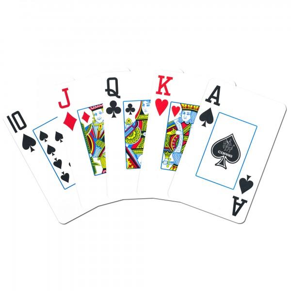 COPAG 1546 BRIDGE SIZE GREEN/BURGUNDY JUMBO INDEX PLASTIC PLAYING CARDS MRCpoker