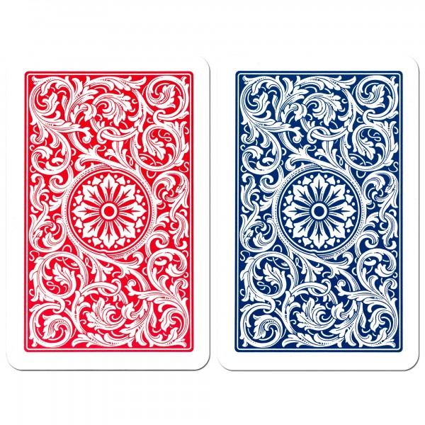 COPAG 1546 BRIDGE SIZE RED/BLUE JUMBO INDEX PLASTIC PLAYING CARDS MRCpoker