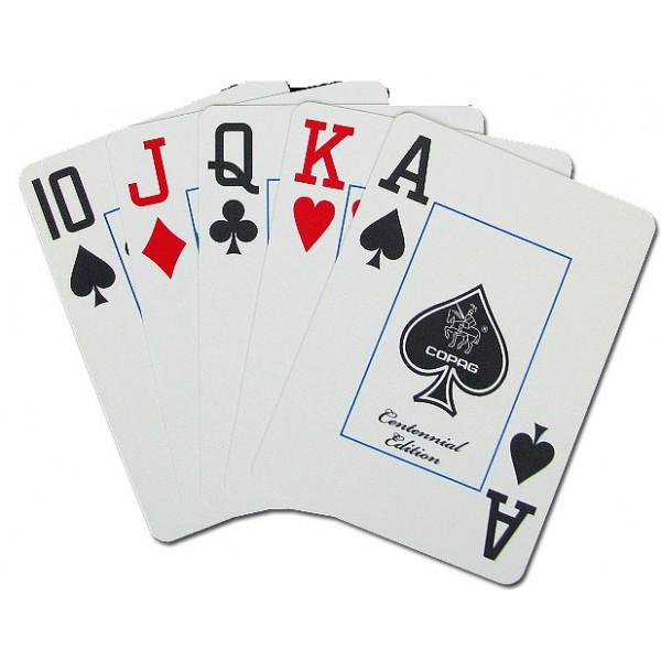 COPAG 1546 POKER SIZE RED/BLUE JUMBO INDEX PLASTIC PLAYING CARDS MRCpoker