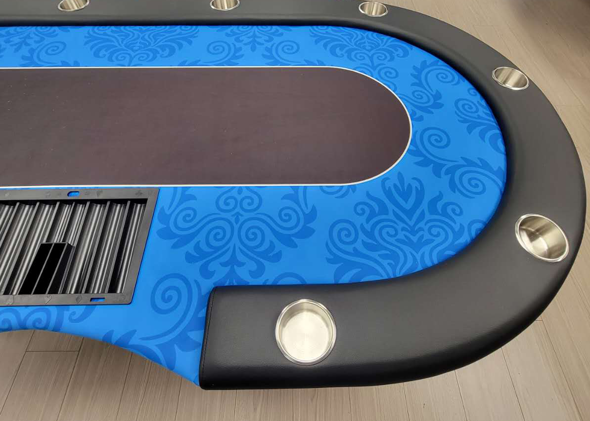 The Junior Prestige Folding Legs Poker Table - Blue MRCpoker