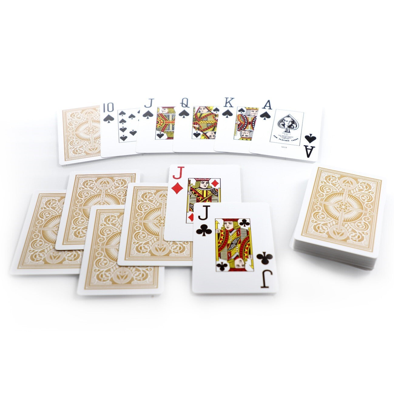 KEM ARROW BLACK/GOLD WIDE JUMBO PLASTIC PLAYING CARDS MRCpoker