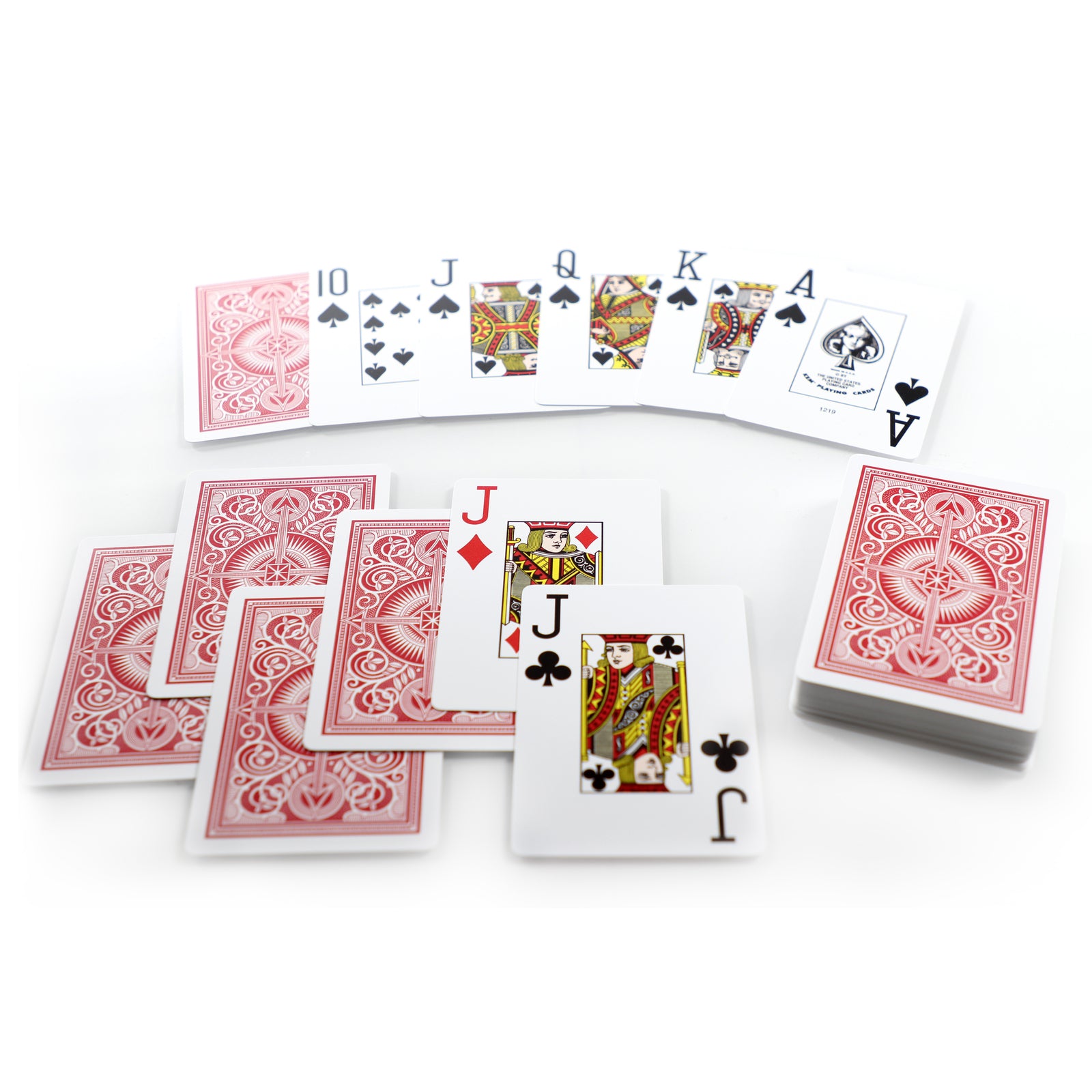 KEM ARROW RED/BLUE WIDE JUMBO PLASTIC PLAYING CARDS MRCpoker