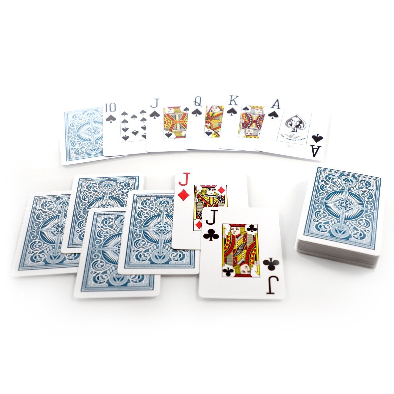 KEM ARROW RED/BLUE WIDE JUMBO PLASTIC PLAYING CARDS MRCpoker