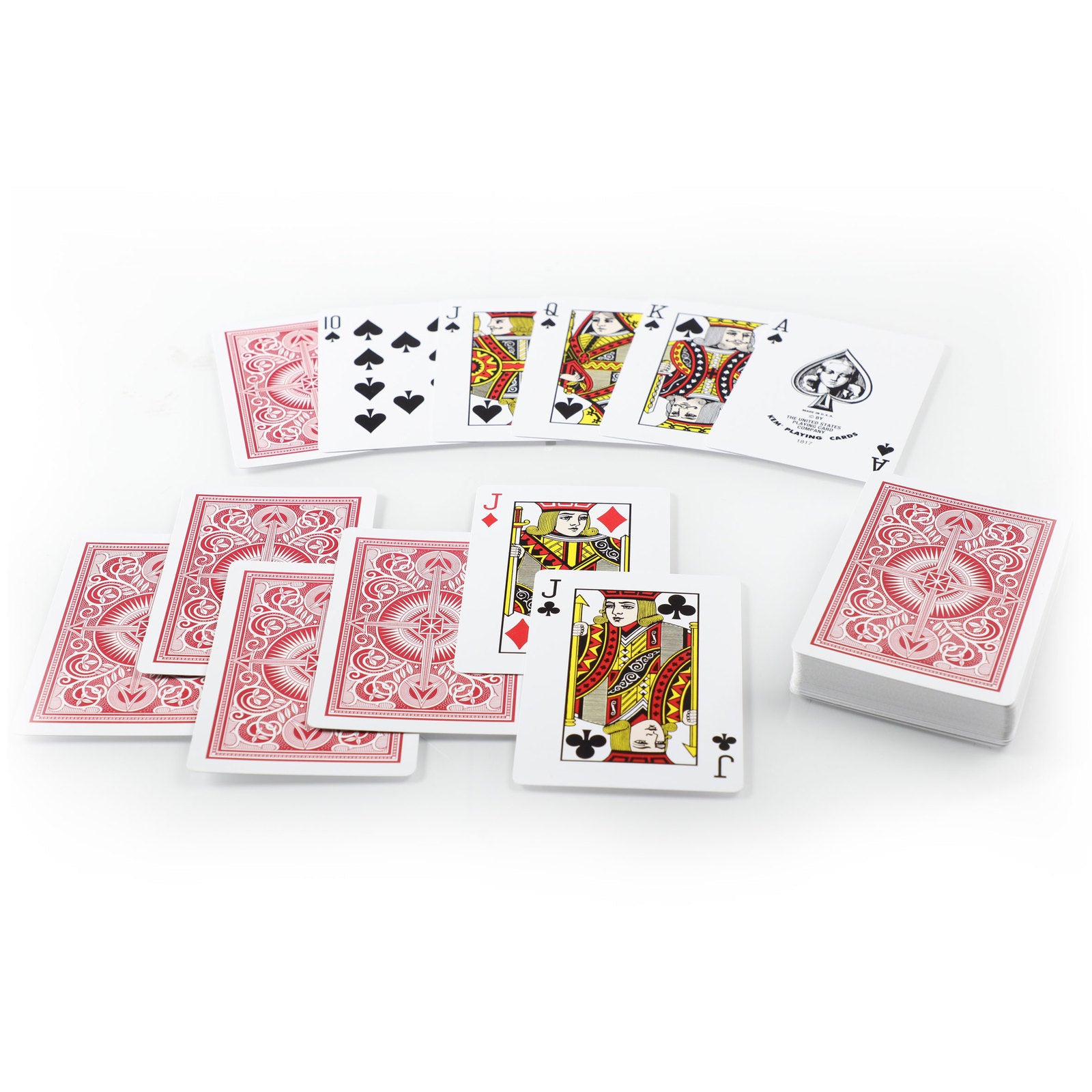 KEM ARROW RED/BLUE WIDE REGULAR PLASTIC PLAYING CARDS MRCpoker