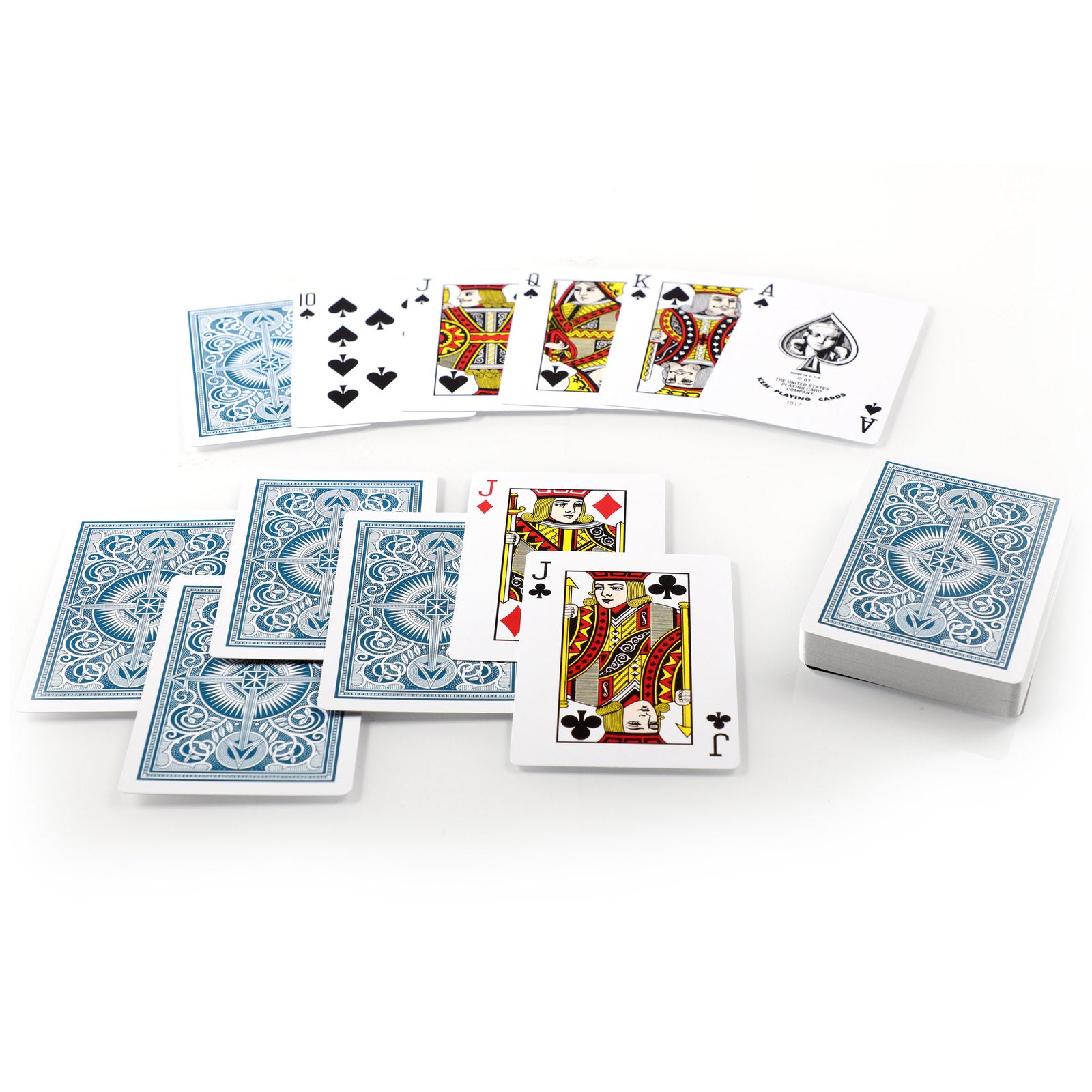 KEM ARROW RED/BLUE WIDE REGULAR PLASTIC PLAYING CARDS MRCpoker