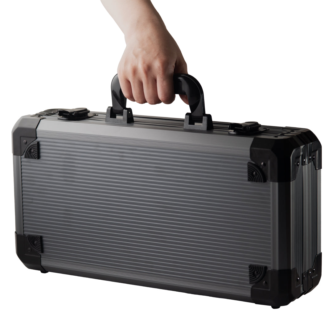 300 PCS 14g Laser Graphic Ace Casino Poker Set with Black Aluminum Case MRCpoker