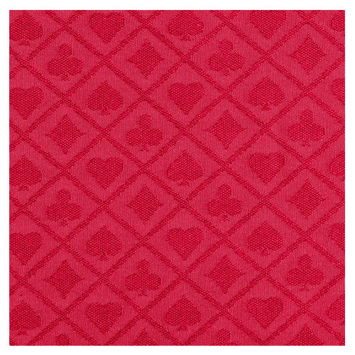 SUITED SPEED POKER TABLE CLOTH WATERPROOF - RED MRCpoker