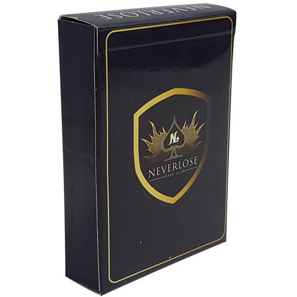 NEVER LOSE 100% PLASTIC PLAYING CARDS POKER SIZE REGULAR INDEX BY MRC POKER-BLUE MRCpoker