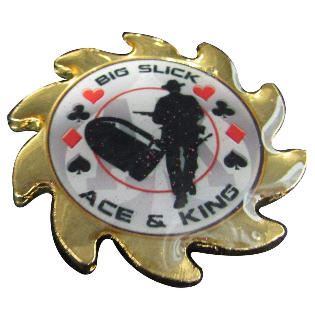 BIG SLICK ACE & KING POKER CARD GUARD MRCpoker