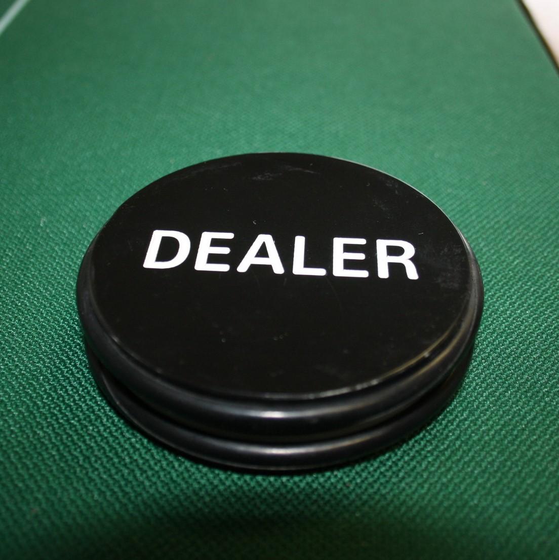 3 INCH DEALER PUCK ENGRAVED CASINO QUALITY MRCpoker