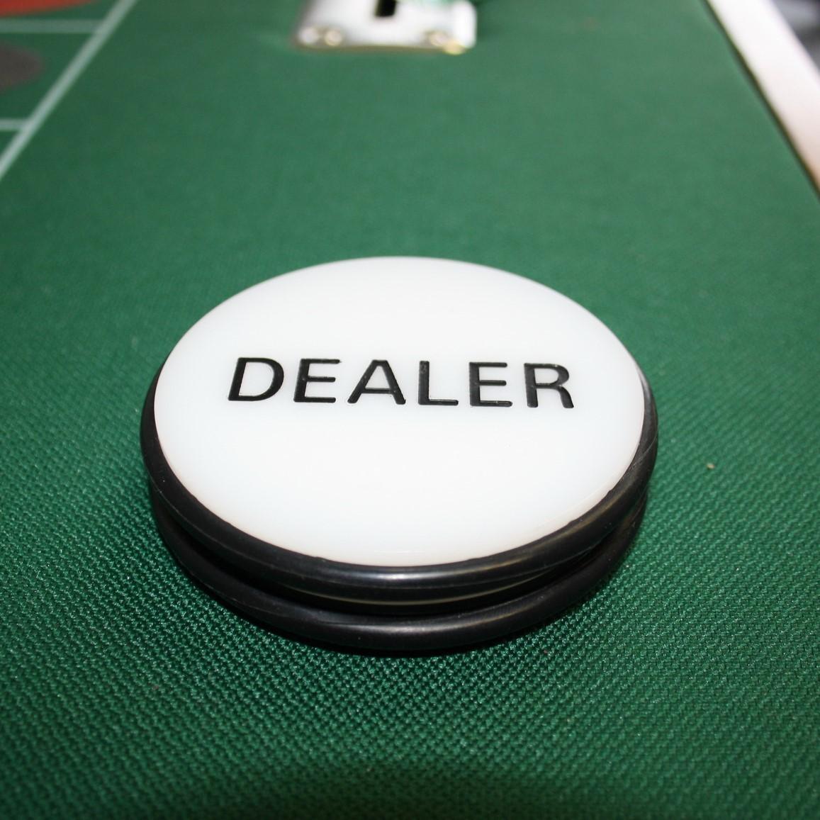 3 INCH DEALER PUCK ENGRAVED CASINO QUALITY MRCpoker