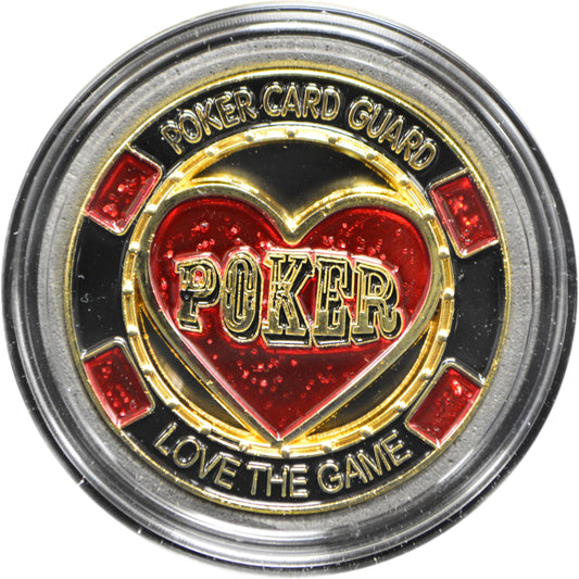 LOVE THE GAME POKER CARD GUARD