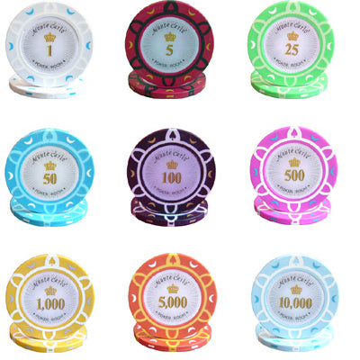 MONTE CARLO POKER ROOM POKER CHIP ROLLS MRCpoker