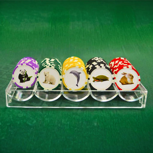 Customizable 8 Stripe Poker Chips – 13.5g Clay Composite