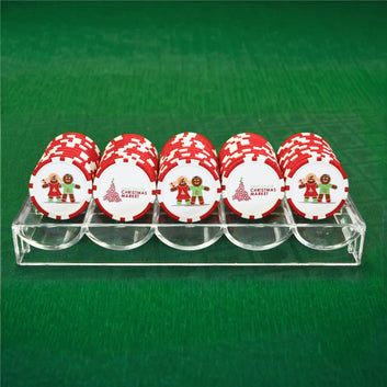 Customizable 8 Stripe Poker Chips – 13.5g Clay Composite