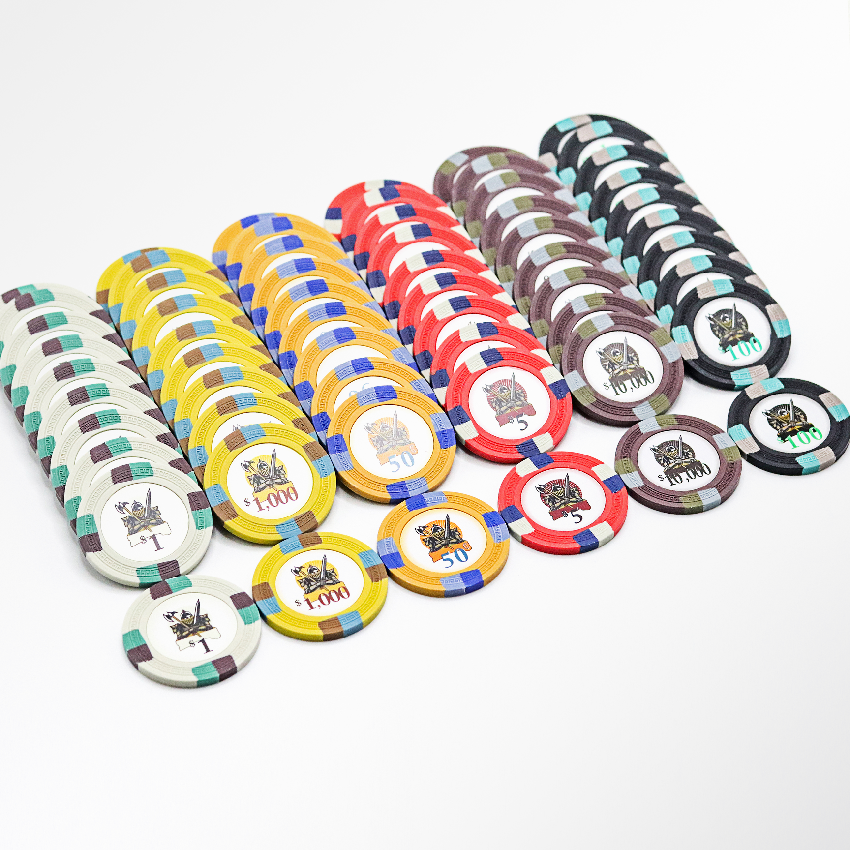 600 PCS Knights Casino Poker Set with Acrylic Case MRCpoker