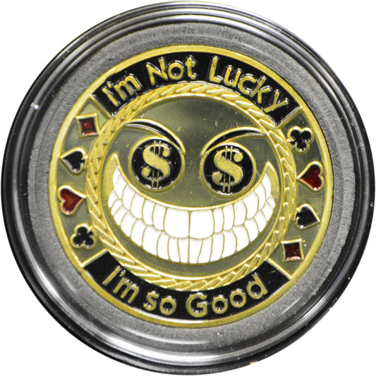 I AM NOT LUCKY POKER CARD GUARD