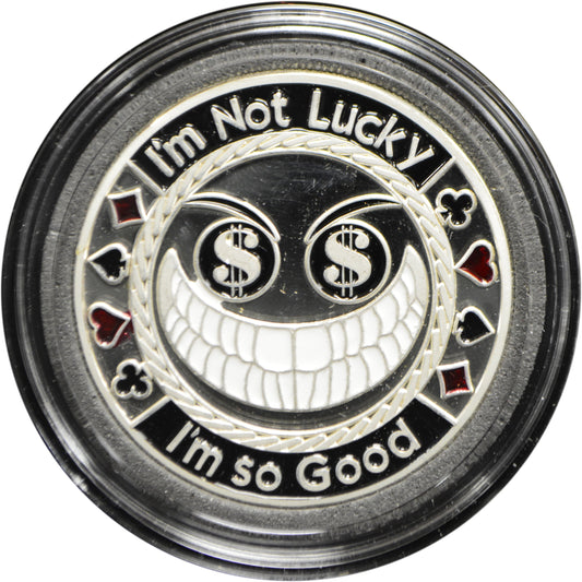 I AM NOT LUCKY POKER CARD GUARD